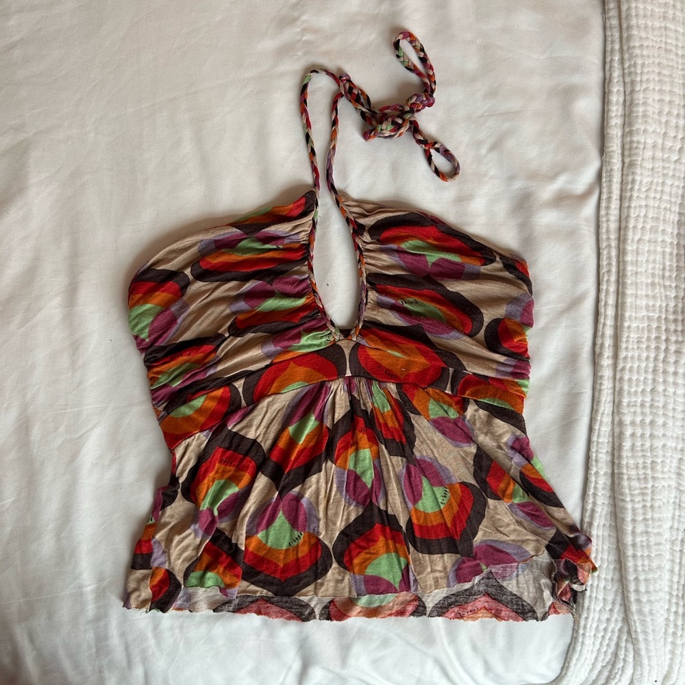 70’s Patterned Halter Top